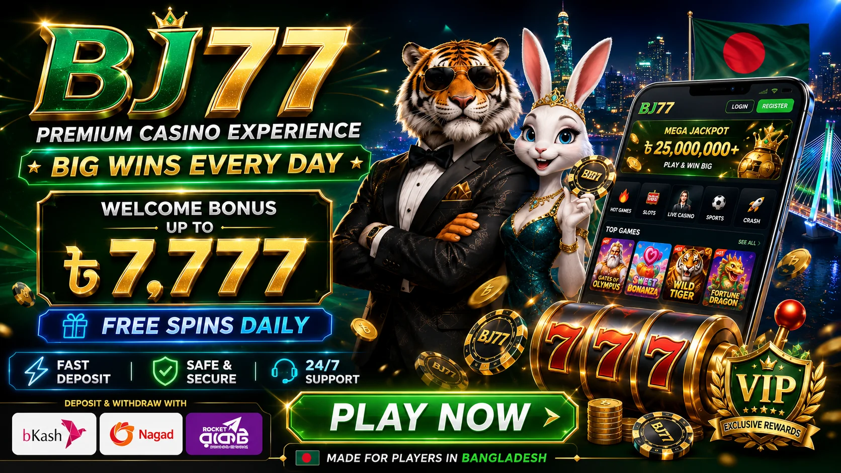 Cheerful Bangladeshi man showing smartphone with colorful casino app interface
